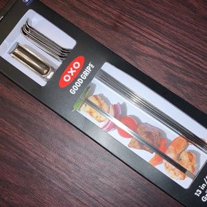 OXO Good Grips 6-Piece stainless steel Grilling Skewer Set New in box